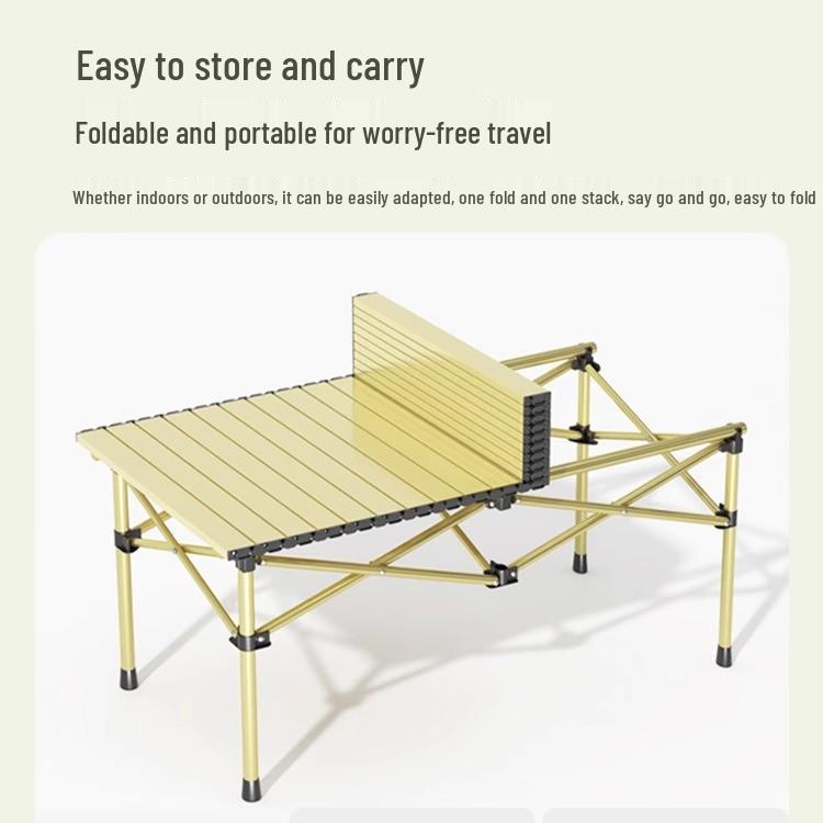 Portable Outdoor Folding Table Set for Camping, Picnic, and Barbecue Trips