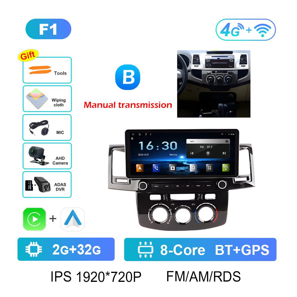 For Toyota Hilux 2005 2006 2007 2008 - 2014 Car Video Radio Multimedia Player Android Smart System Navigation GPS Bluetooth WIFI