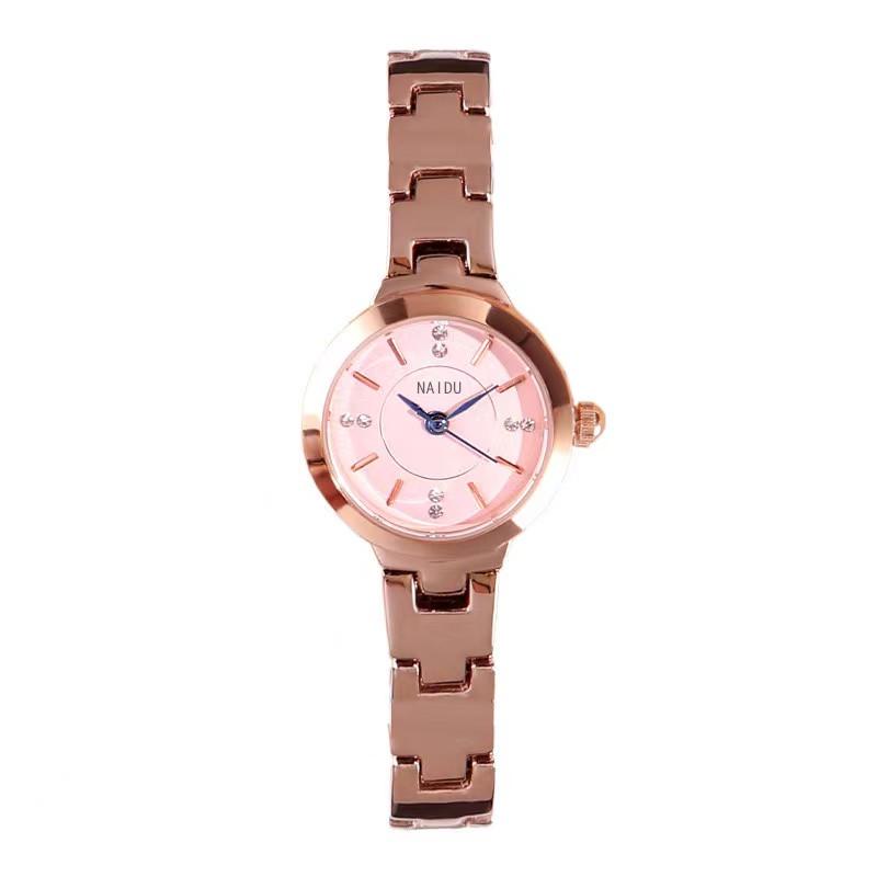 Exquisite Ladies' Quartz Watch - Stylish Steel Band, Casual Design, Waterproof.