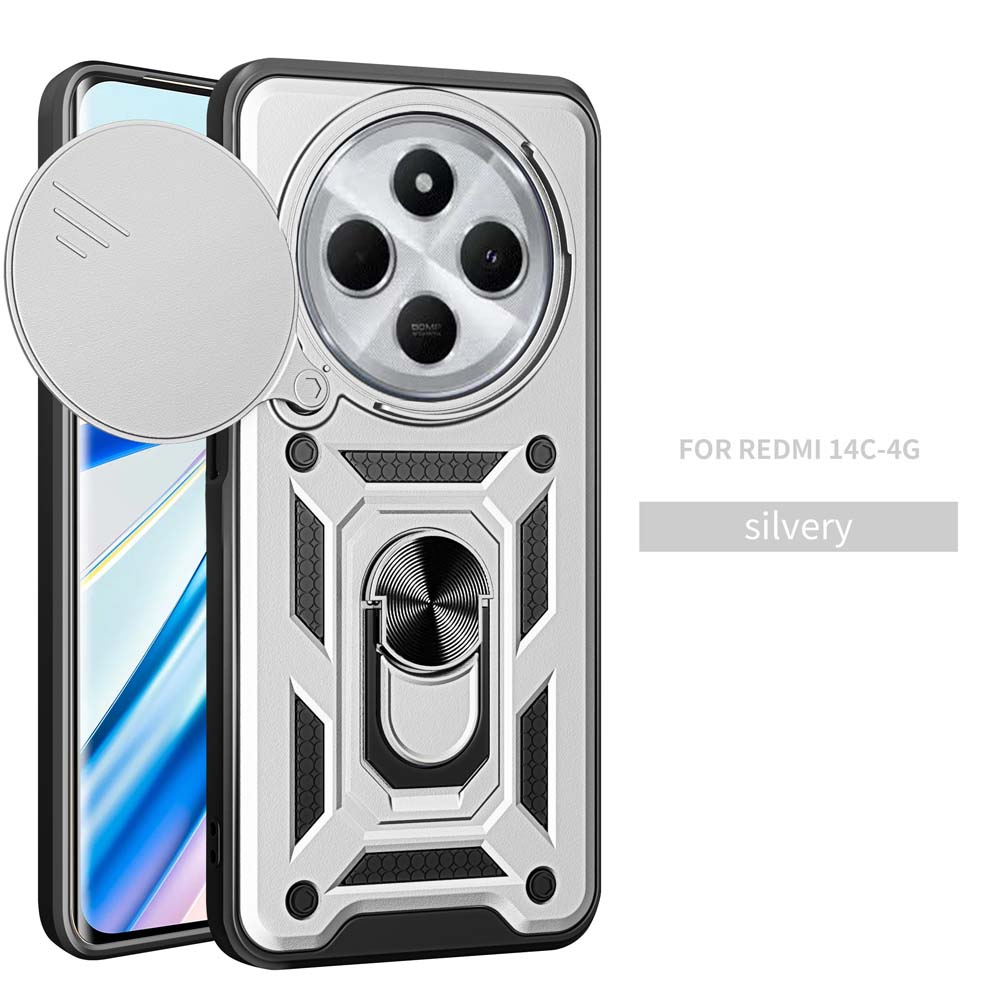 

Противоударный бронированный чехол для Redmi 14C 4G автомобильный держатель чехол для телефона Redmi 14C защита объектива камеры Fundas For Redmi 14C 4G