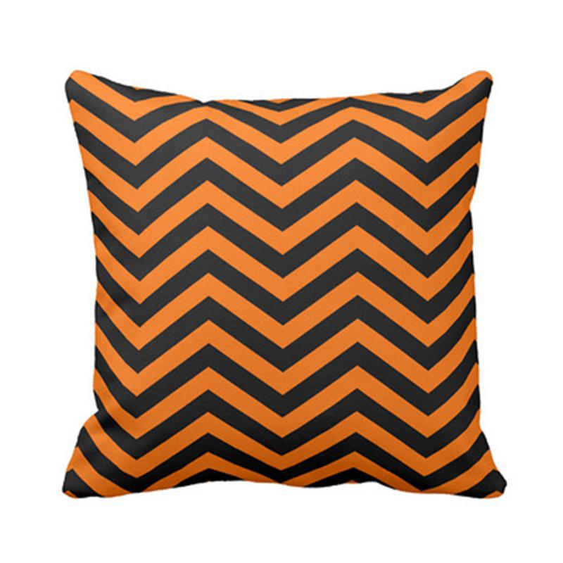 Halloween Theme Wizard Print Pattern Cushion Cover Home Living Room Sofa Decoration Square Polyester Pillow Pillow Cover