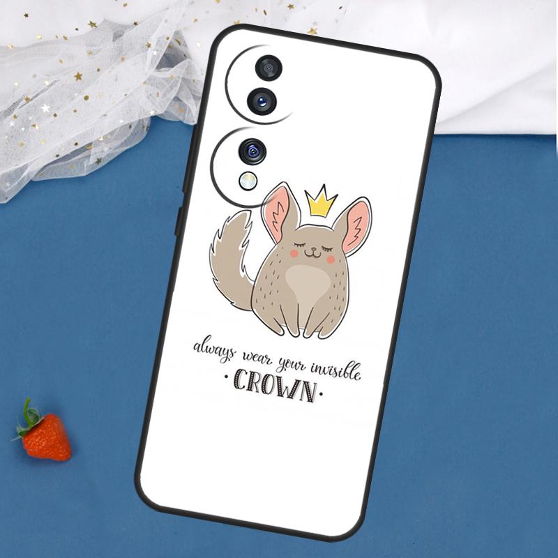 Cartoon Chinchilla Case For Honor Magic 5 6 8 Pro 7 Lite 200 400 50 70 90 X8c X8b X9a X9b X9c X9d Win RT Cover