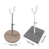 Versatile Doll Holder for Various Sizes Including Wooden Base Construction for Safe Use
