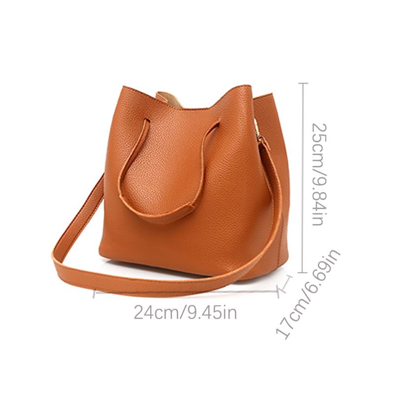 4Pcs/Set Crossbody Bags Women Bag Set Leather Shoulder Bags Purse Ladies Pu Crossbody Bag