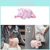 Mini-Tasche aus Plüschschwein für Damen mit Reißverschluss und Innentasche für den täglichen Gebrauch