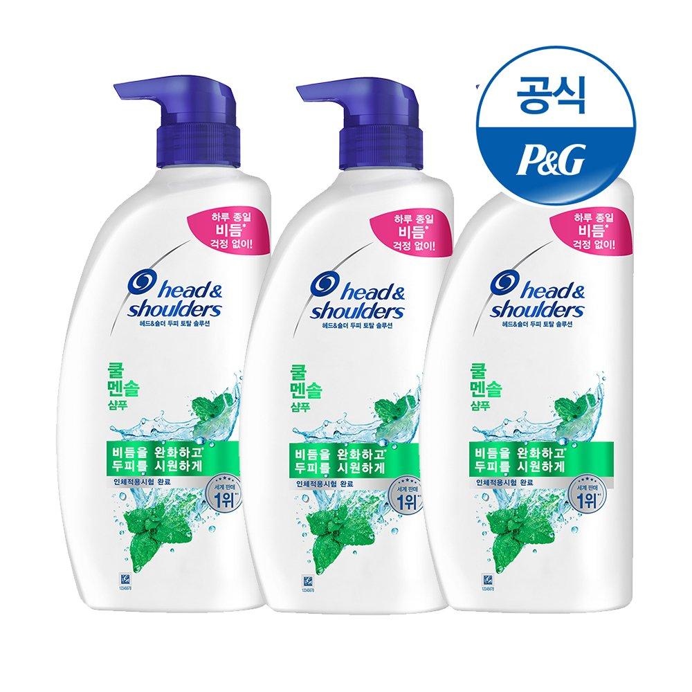 

HEAD&SHOULDERS Cool Menthol Shampoo 850ml x 3