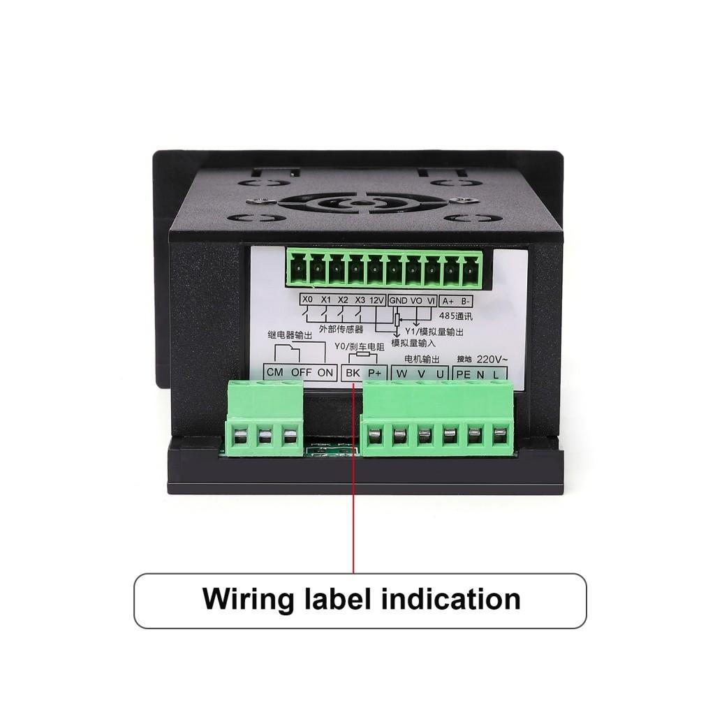 750W/1500W RS485 MCU Single Phase Input Simple Frequency Converter VFD Driver Miniature Frequency Converter Three-Phase Motor