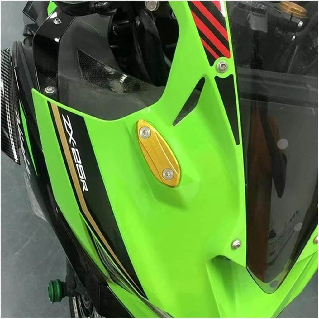 Compatible with ZX25R ZX4RR ZX6R Ninja ZX-25R ZX-4RR KRT 2020-2024 ZX-6R 636 2009-2012 Motorcycle Mirror Block Off Plates Kits(Black)
