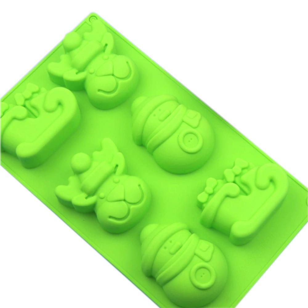 Christmas Silicone Baking Mold Classic Green Christmas Tree/Pendant MoldChocolate Cake Jelly Mold SiliconeSuitable for Christmas