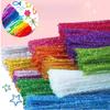 100pcs Chenille Colorful Stems Diy Craft Material Kit Kids Skill Development Toy