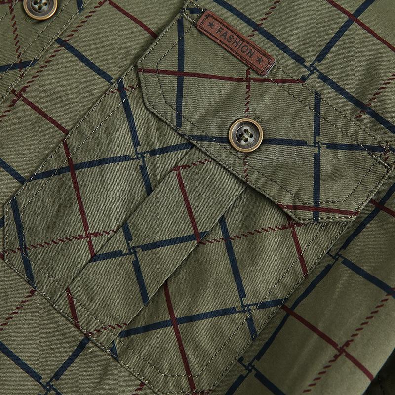 Plaid Shirt Men's Short-sleeved Summer Loose Big Yards Shirt Casual Men's Half-sleeved Shirt Comfortable and Durable Men's Tops Fashionable Trend