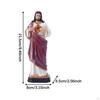 Statua del Sacro Cuore di Gesù Regalo Religioso Dipinta Elegante