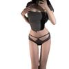 Sweet girly bow panties sexy seduction sex panties hollowed out buttocks lace low-rise briefs babes