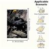 Batman: The Dark Knight Returns Limited Edition Art PrintBlanket Flannel Throw Blanket for Sofa, Bed, Travel, Camping, Office, Couch, Chair