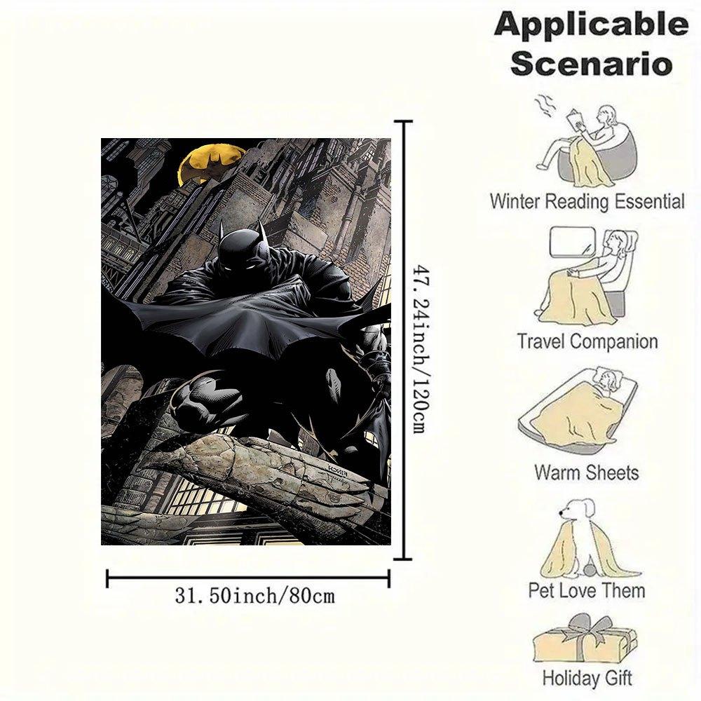Batman: The Dark Knight Returns Limited Edition Art PrintBlanket Flannel Throw Blanket for Sofa, Bed, Travel, Camping, Office, Couch, Chair