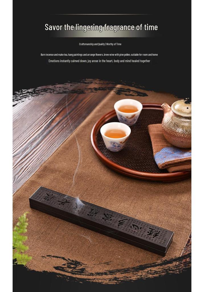 Purple Sandalwood & Black Sandalwood Incense Burner Box for Home