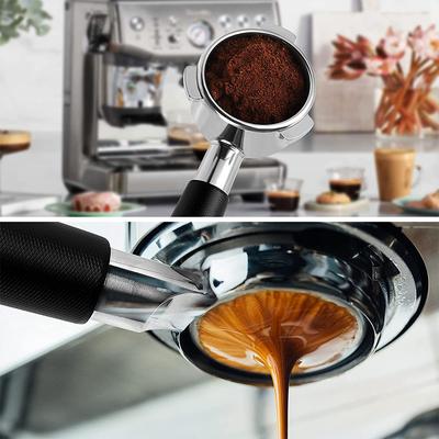Kaffee-Stampfer-Set, 2-in-1, 53 mm Espresso-Kaffee-Stampfer mit Rührer, gebogene Basis aus Edelstahl