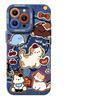 Denim Cat Lanyard Phone Case for iPhone 17/16 Pro Max/15/13 - Cute Silicone Soft Cover