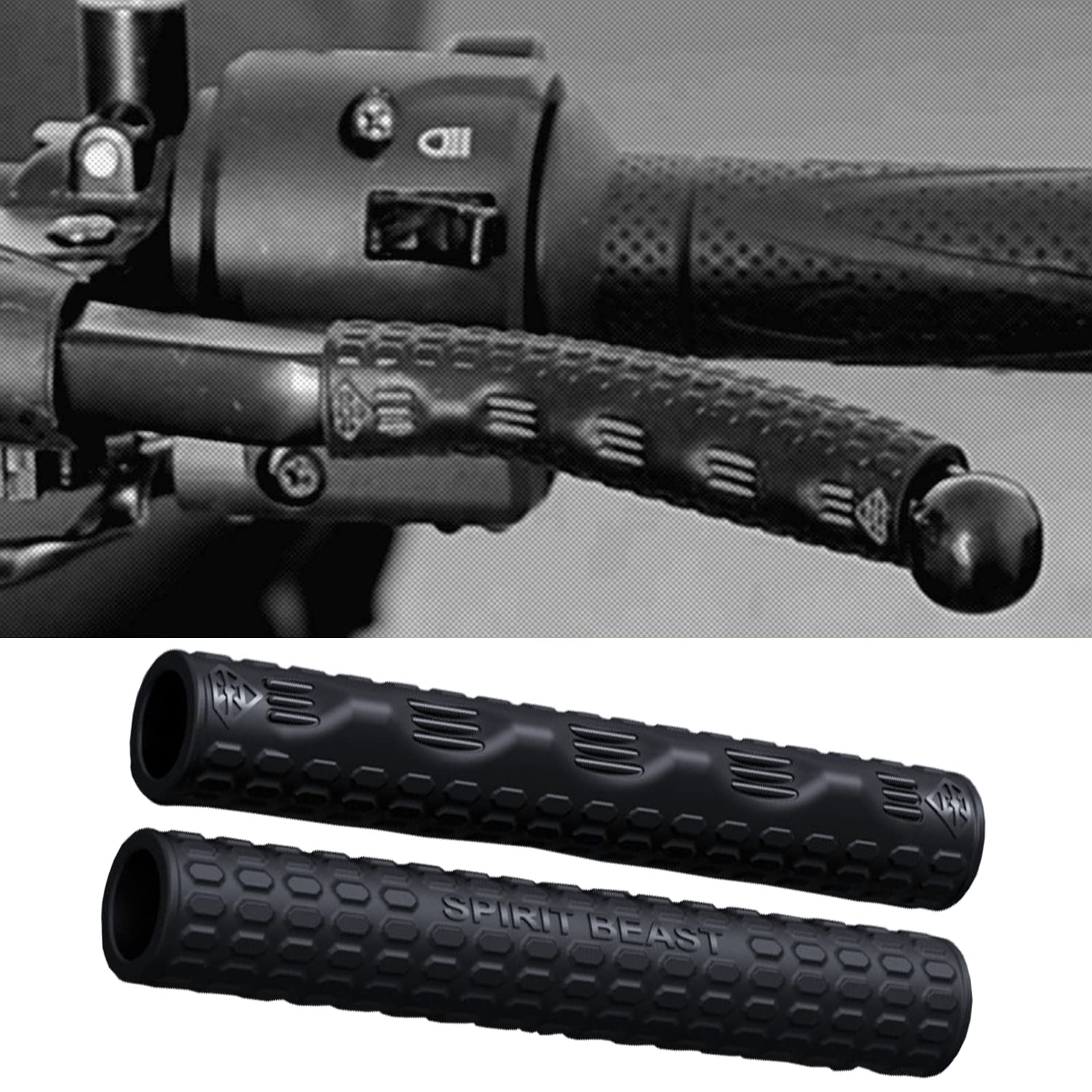 

SPIRIT BEAST Мотоциклетные накладки на тормозные рычаги Обмотки рычагов 3,9 дюйма (100 мм) Универсальный набор из 2 штук (черный)