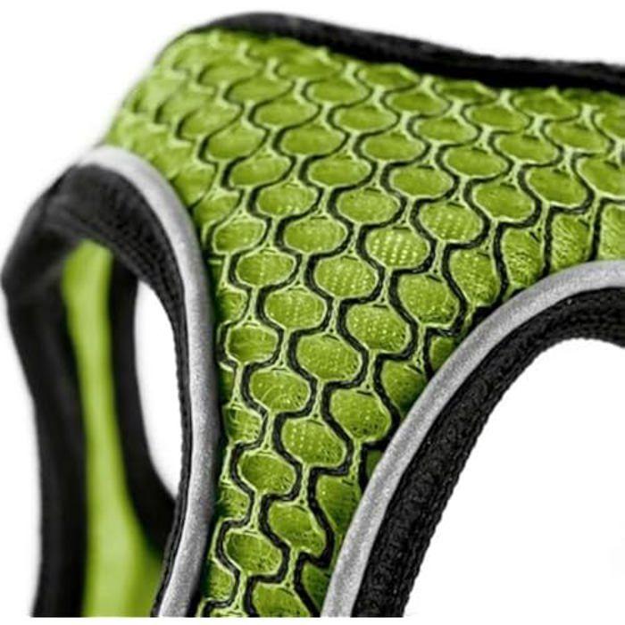 Harnais - HUNTER - Hilo Comfort - XXS-XS - Vert citron - Réfléchissant 3M Scotchlite