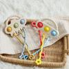 Educational Baby Soothing Rattle Finger Presser Game  for 0-12 Months Baby Sensory Cognition