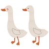 Silly Goose Wall Stickers Self-Adhesive Wall Decals Peel And Stick Cartoon Goose Stickers for Kids Room Playroom Nursery Decor