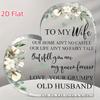 2D Flat, 2D Flat Gift for Mother's Day, I Love You Acrylic Heart-shaped Plaque, Husband's Birthday Gift for Wife, Desktop Decoration, Her Anniversary,