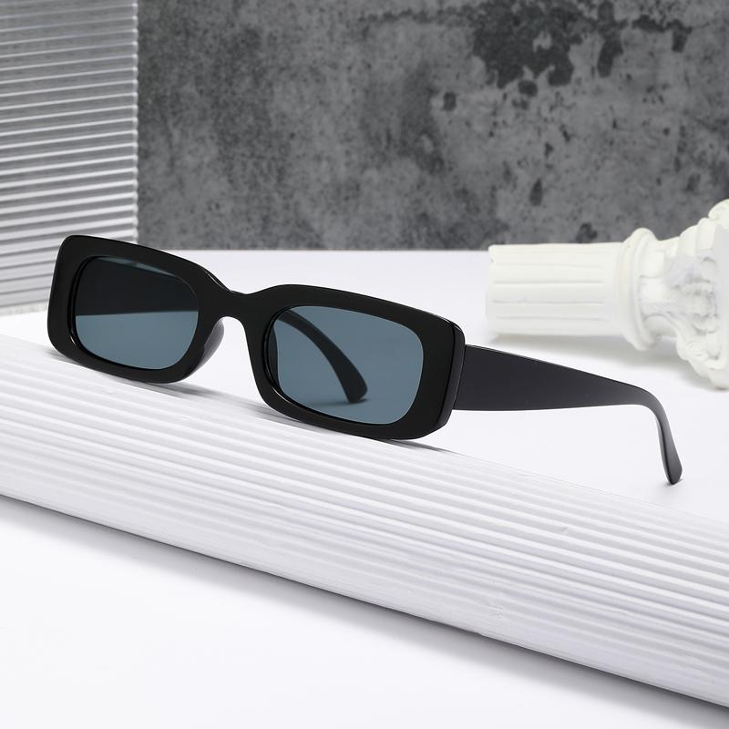 New Fashion Square Sunglasses Men Rectangle Sun Glasses Male Retro Black Lens Driving Fishing Uv400