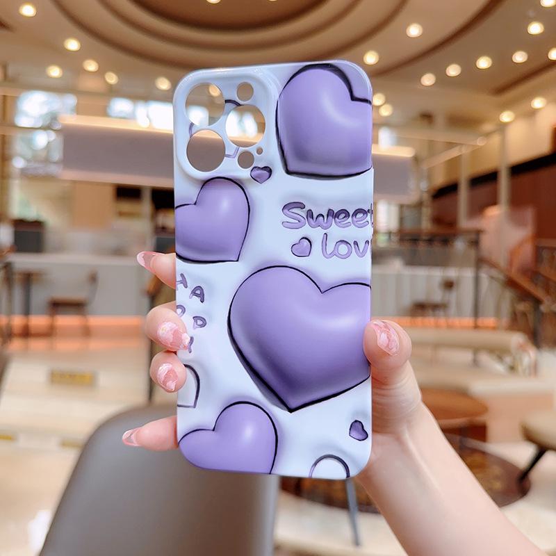 Simple All-inclusive Love for Apple Mobile Phone Protective Case for IPhone14promax for Apple Mobile Phone Case
