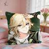 Kaveh Genshin Impact Cushion Cover Square Short Plush Pillow Case Living Room Sofa Home Decor Funda X