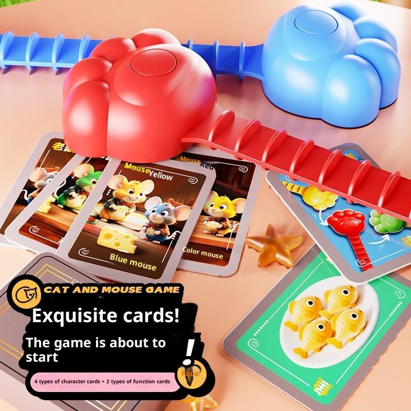 Fun Cat And Mouse Playing  Strategy Toy Tabletop Creative Family Parent-Child Interaction Board Games Toys