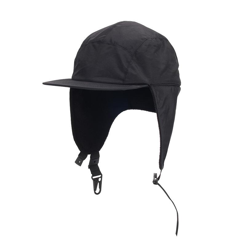 

Winter 5 Panel Cap Five Panel Hats for Men Windproof Waterproof Warm Sporty Suitable for Outdoor Running Camper Tillak Hat 56-59CM adjustable чорний