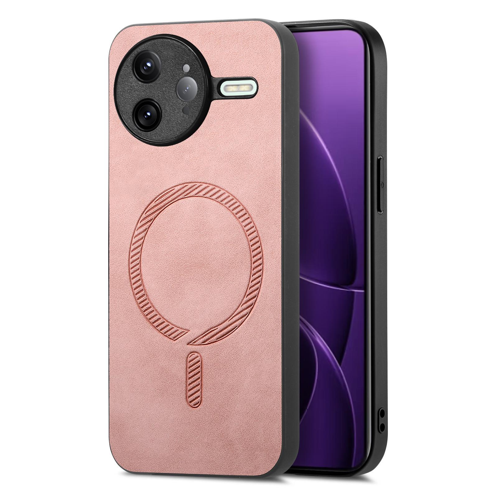 

Для Xiaomi Poco F7 Ultra 5G/Redmi K80 Pro 5G Шкіряний задній чохол Сумісний з MagSafe Телефонна обкладинка з відчуттям шкіри Pink