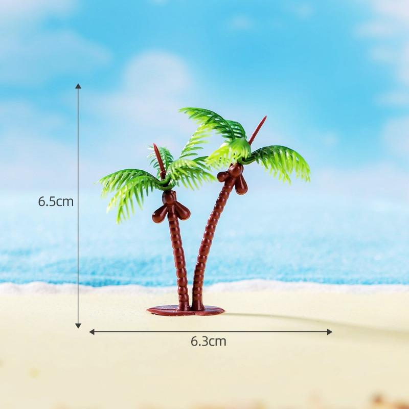 Micro-landscape Simulation Coconut Tree Landscape ModelDouble Coconut Tree Plant Tree Small Ornament