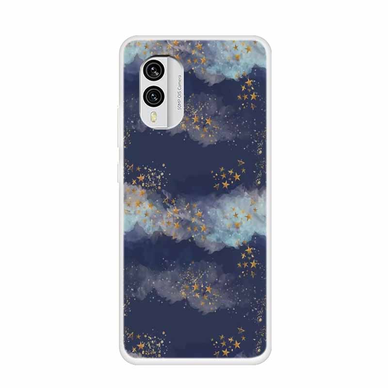 For Nokia X30 5G Case C31 C20 C10 Clear Marble TPU Soft Silicone Print Cover for NOKIA C31 X 30 Transparent Para On for NokiaX30