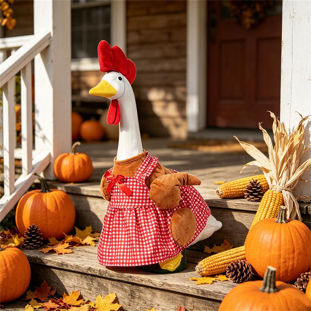 23-Zoll Veranda-Outfit - Thanksgiving Rustikales Kostümset für Dekoration ( Nicht enthalten)