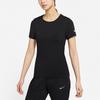 Nike Logo Training Sport Round Neck Short Sleeve T-Shirt Women Tops Black DJ8519-010