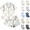 Women's Halloween Pajama Set 2 Piece Printed Sleepwear for Casual Comfort