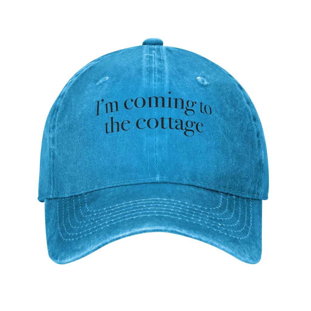 Cappellino da Baseball Estivo Hollanov Sto Arrivando Al Cottage Protezione Solare Stampa Resistente Al Sole Cappellino Trucker Lavato Escursionismo Pesca Cappellino Snapback