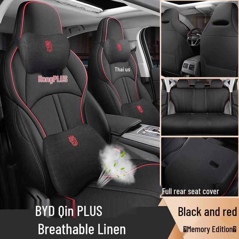 BYD Qin PLUS Dedicated Seat Cover: Four-Season Full Wrap DMi/EV Universal Cushion