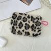 Borsa Porta Rossetto Soffice a Forma di Cuore, Mini Pochette Trucco Carina per Studenti, Portamonete Portachiavi, Custodia Cosmetica alla Moda