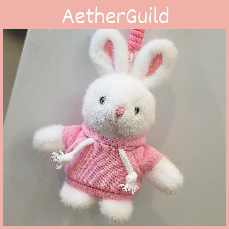 Rabbit Keychain Plush Toy Cute Stuffed Animal Doll Kids Birthday Gift Keyring