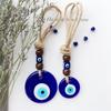 EU Certified Turkish Evil Eye Blue Pendant for Wall, Car, and Bag Decoration