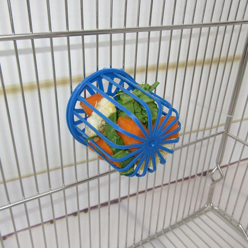 Basket Fruit Vegetable Holder Cage  Accessories Pet Bird Parrot Feeder Hanging Basket Container