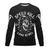 2023 New Man's Retro Skull Round Neck Long Sleeve T-shirt 3D Printing Autumn Top Sweatshirt Pleasure T Shirts Man's Clothing