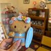 Island Sunshine Series Hawaiian  Surfboard Plush doll KeyChain Black Skin Kitty cat Doll Pendant bag Accessory