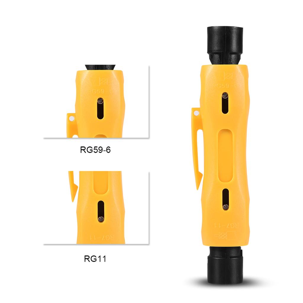 Coax Coaxial Cable Wire Stripper Stripping Tool for RG59 RG6 RG7 RG11