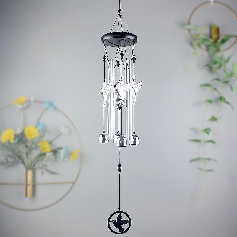 Creative Animal Outdoor Metal Wind Chimes Yard Garden Tubes Bell Copper Antique Wind Chime Wall Hanging Home Decor Wooden Wind