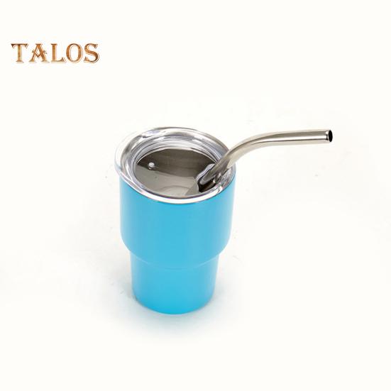 60ML Stainless Steel Cup with Straw And Lid Anti Rust Versatile Minimalistic Anti Rust Water Cup for Cocktails Juices