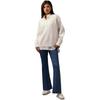 Calvin Klein Casual Minimalist Letter Jacquard V-Neck Knit Vest Women Vest Milk-White J224560